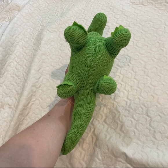 (2) Crochet Style Colorful Dinosaur Plush Toys Long Neck Triceratops Best Years - Picture 5 of 16